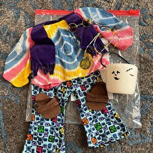 Retired Vintage American Girl Doll 60's Hippie Halloween Costume (1998)